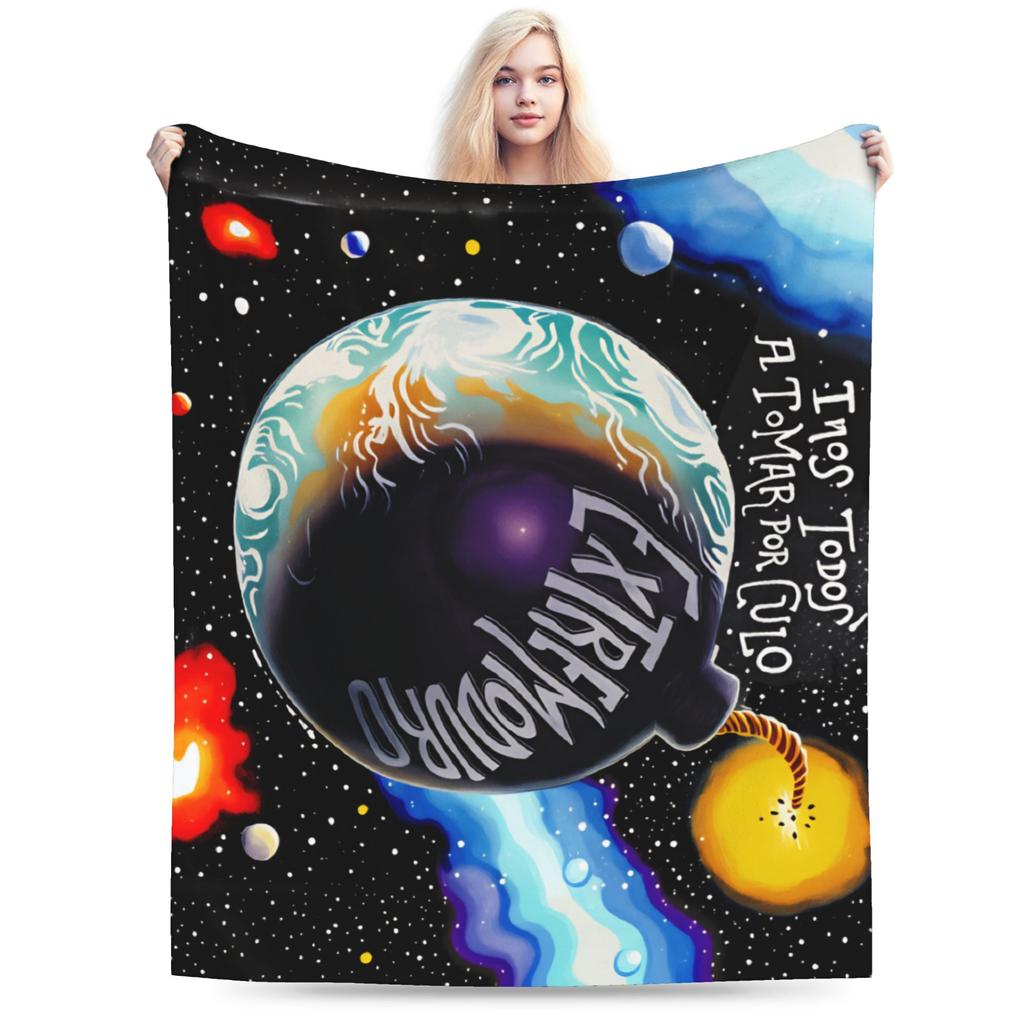 Super Soft Blanket Girls Boys Travel Extremoduro Spanish Rock Band Bedding Throws Flannel Bedspread For Outdoor Sofa Bed Cover