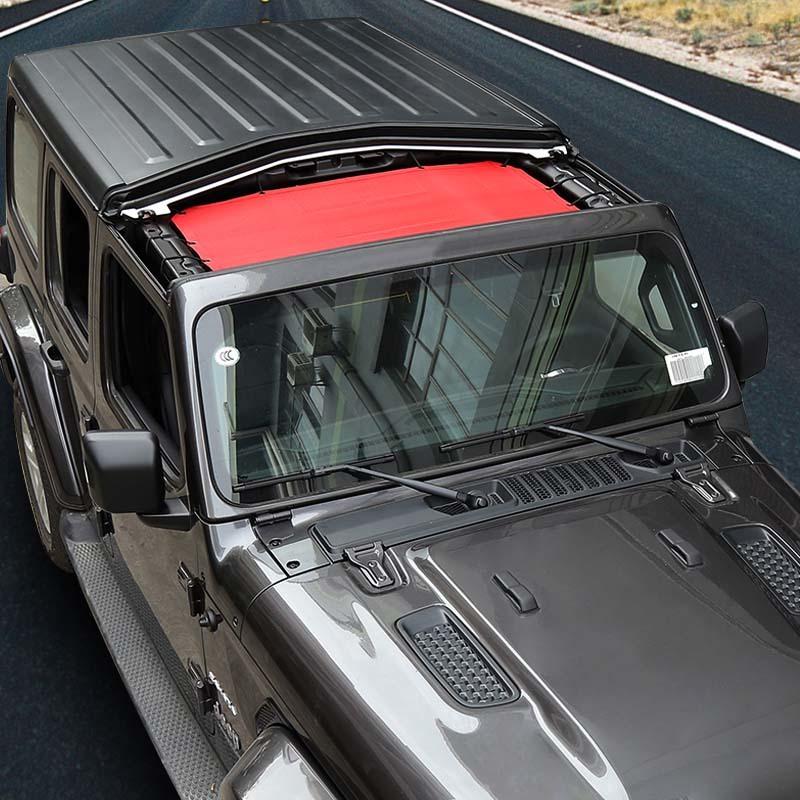 Солнцезащитная сетка для передней двери автомобиля, солнцезащитный козырек для Jeep Wrangler JL JT Gladiator 2018 года, внешние аксессуары, защита от ультрафиолета