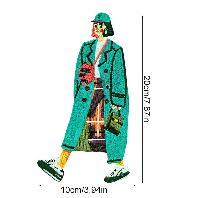1 шт. вышивка своими руками аксессуары ткань аппликация модные женские значки для одежды большая нашивка ткань наклейка пришить заплатки