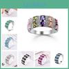 Sodorv Multiple Romantic Color Stone Colorful Zircon Ring
