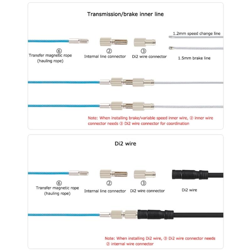 Инструмент для прокладки внутренних тросов велосипеда Комплект тросов тормоза, переключения, гидравлики Руководство по установке тросов в раму велосипеда