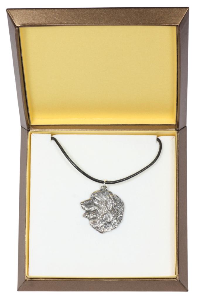 Bernese Mountain Dog, Berner Sennenhund I – Dog necklace in gift box, silver-plated locket for dog fan | Art-Dog