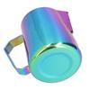 Coffee Frothing Cup Colorful 600ml Milk Frothing Pitcher 304 Stainless Steel Steaming PitcherWith Label