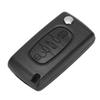 Mxzzand Remote Key Case 3-Button Remote Key Shell, Compatible with Peugeot 107 207 307 407 408 Auto Airbag