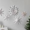 Cross-border Luminous Christmas Snowflake Star Origami - Window Display Pendant