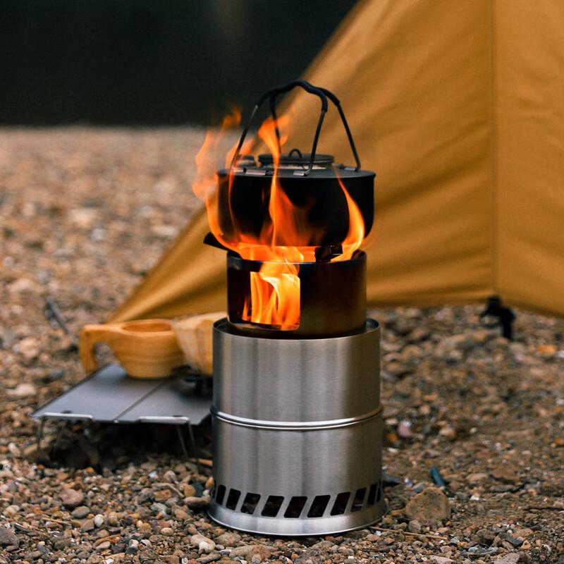 ZISIZ Stainless Steel Portable Wood Burning Stove