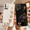 Чехол-браслет в форме сердца 12 22 42 для Samsung Galaxy A12 A22 5g A42 A31 A51 A71 4g M51 A50 Силиконовый чехол с покрытием-цепочкой