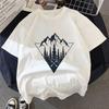 Summer White T Shirt Dark Forest Mountain Adventure Harajuku Shirts Short Sleeve Tops Female Clothing