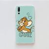 Transparent Case for Samsung A04 A14 A23 M33 M53 Realme 10 9 C35 C55 VIVO X80 Infinix Hot 30 Note 11 Tecno Spark 8P Pro C-43 Cute Tom Jerry Cat Mouse