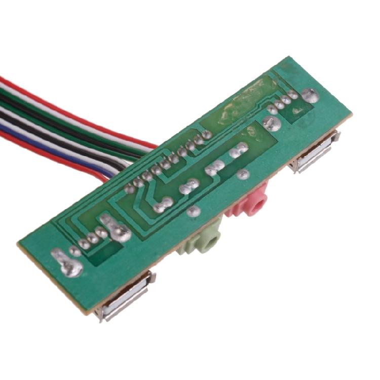 Аудиовход/выход Двойной USB Панель на переднюю панель Кабель Кабель аудиопанели USB