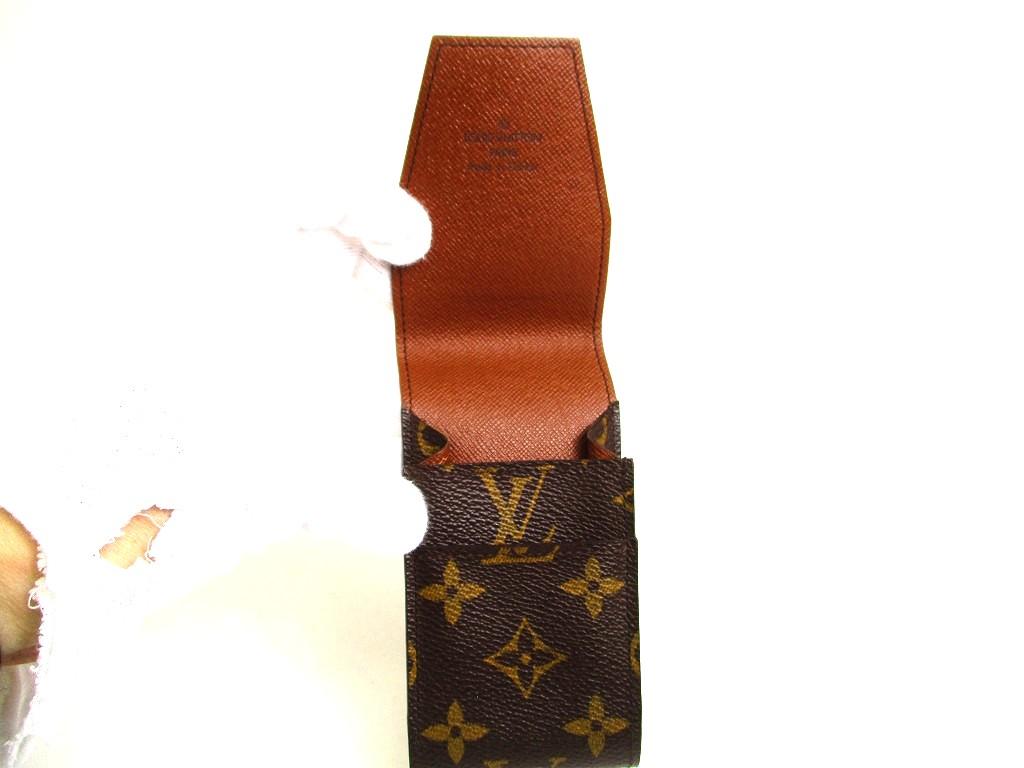 Authentic LOUIS VUITTON Monogram Leather Brown Cigarette Cases #b136 Seller refurbished