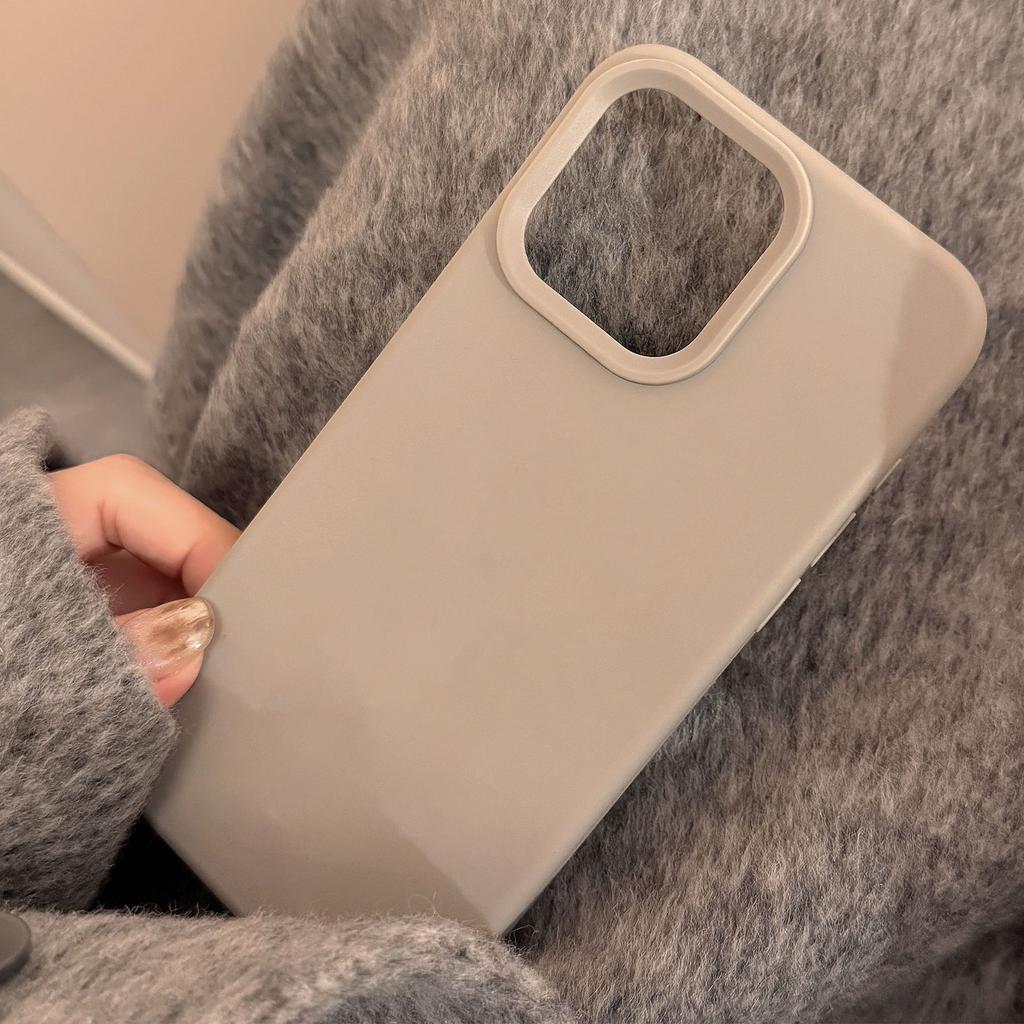 Soft Korean Ins Style Solid Color Suitable for Apple 17pro Max Mobile Phone Case Iphone16 Silicone 15 Soft Sleeve 13
