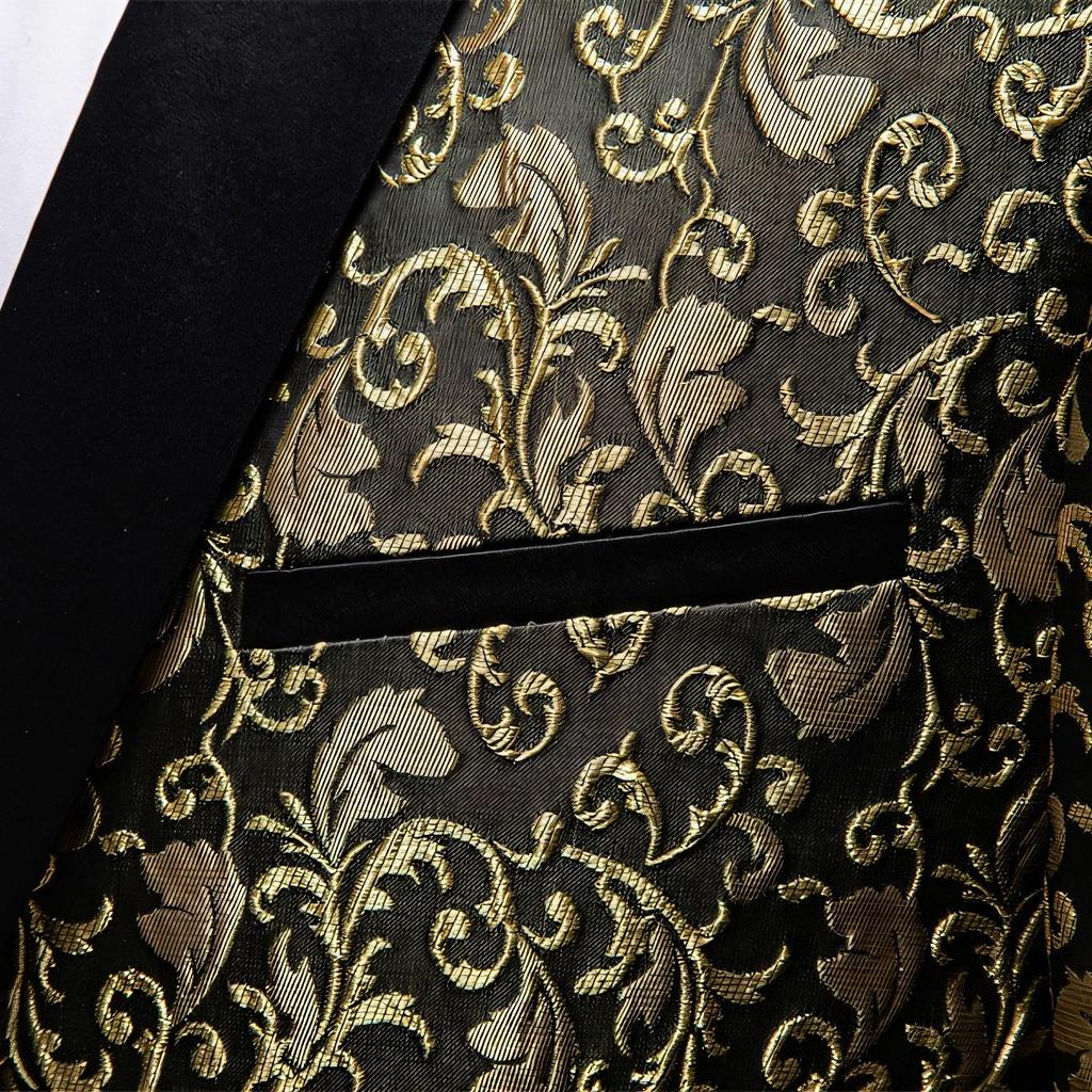 Мужские пиджаки жаккардовый костюм многоцветный тонкий выпускной свадебный сценический костюм