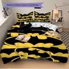 Batman Symbol Pattern Print 3Pcs Bedding Setduvet Cover With 2 Bedropillowcase Home Birthday Gift