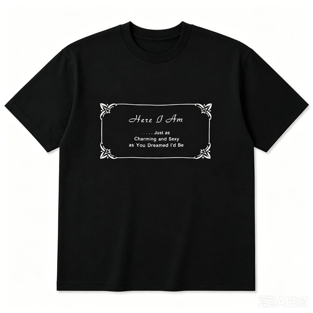 Here I Am Just As Charming and Sexy As You Dreamed I’d Be Tshirt Men's Women's Popular Oversized Tshirt Fans Gift