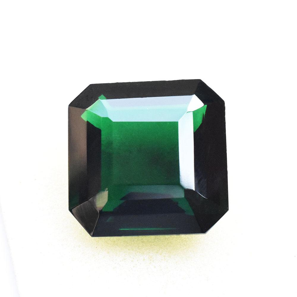 24x24mm Square Shape   Lab-Created Green Garnet Loose Gemstone