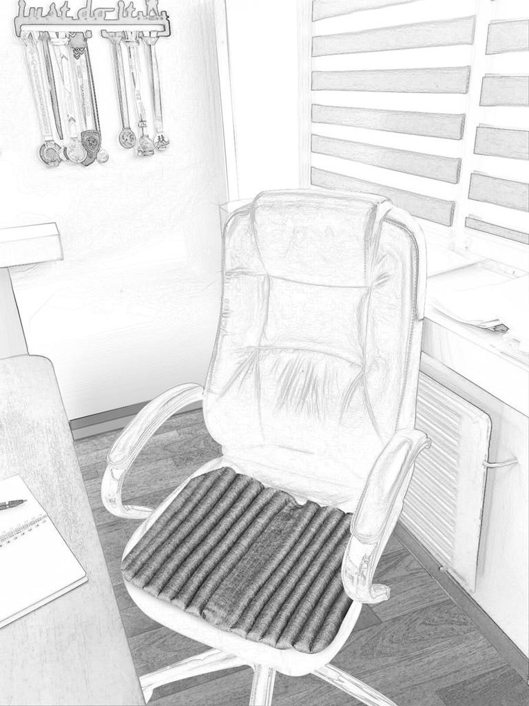 Накидка на кресло руководителя Ekkoseat, наполнитель гречневая шелуха