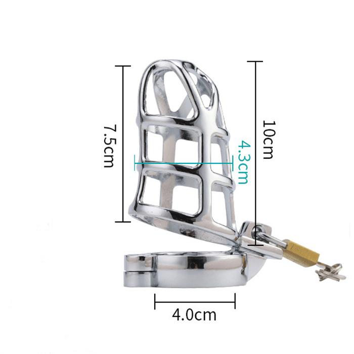 Popular Adult BDSM Chastity Cage Stainless Steel SM Restraint Device
