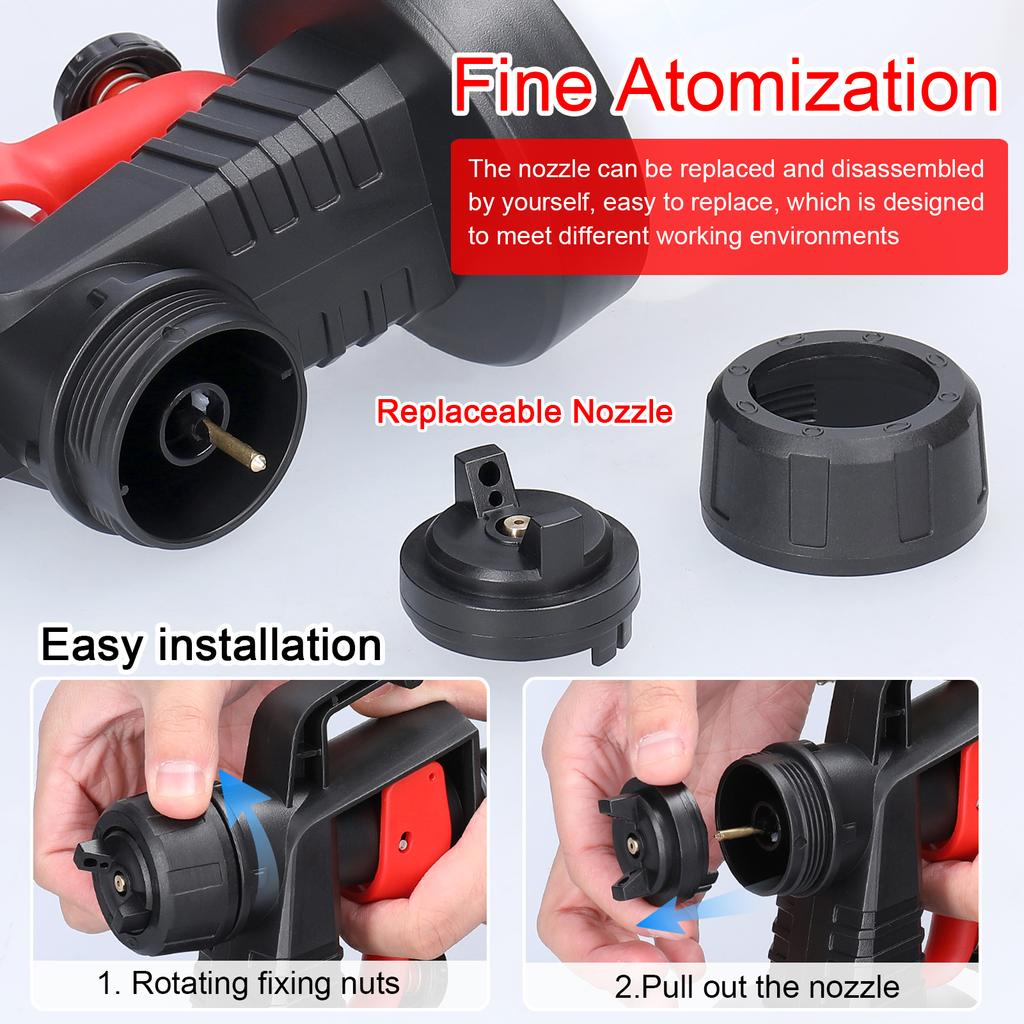 Электрическая машина для распыления краски, 800 мл, большая емкость для краски, съемная многофункциональная высокая