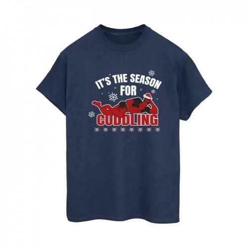 Deadpool Womens/Ladies Time For Cuddling Cotton Boyfriend T-Shirt