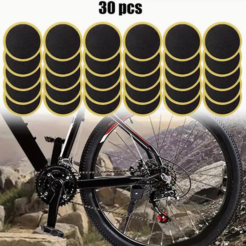 30 шт. заплаток для ремонта шин Blke, набор для быстрого ремонта без клея для прокола камеры велосипеда мотоцикла, аксессуары для экстренной помощи, портативный и удобный инструмент