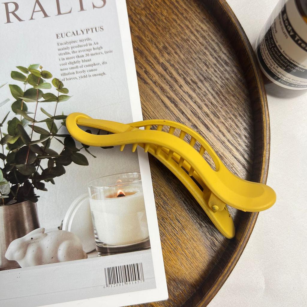 Винтажная матовая заколка для волос для женщин, модная, с индивидуальностью, с градиентным контрастом, заколка-уточка, аксессуары для волос для девочек на каждый день