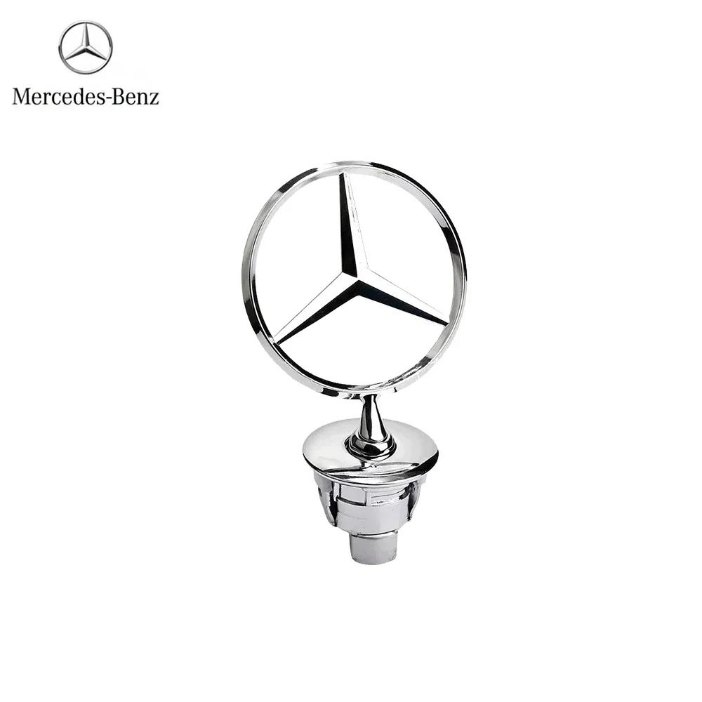 FXIK3 Mercedes Benz emblem Star Bonnet Car Hood Front Chrome Logo for Mercedes E S Class w204 w211 w205 W212 w203 w213 accessories