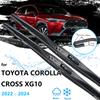 Для Toyota Corolla Cross XG10 2022 2023 2024 щетки переднего стеклоочистителя, щетки для лобового стекла, резиновая чистка окон, UJ крючок