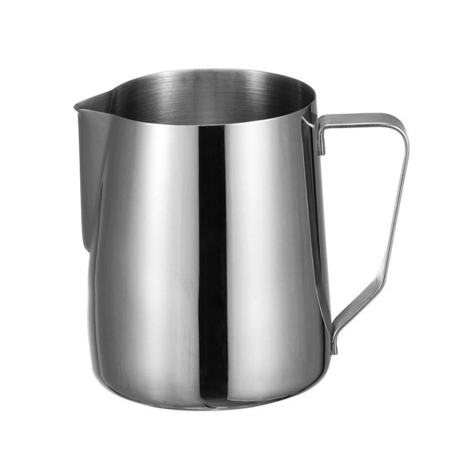 Reusable Stainless Steel Milk Frothing Pitcher With Precise Spout For Caf And Home
