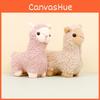 Sweet Cartoon Llama Keychain Soft Plush Toy With Pp Cotton Filling 12cm