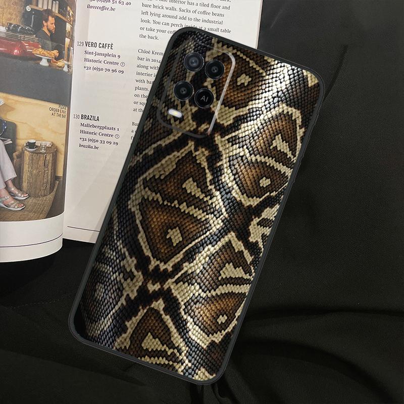 Snake Skin For Oppo A78 A98 A80 A40 A60 A18 A38 A58 A15 A17 A77 A74 A94 A54 A57S A16 A76 A96 Phone Case