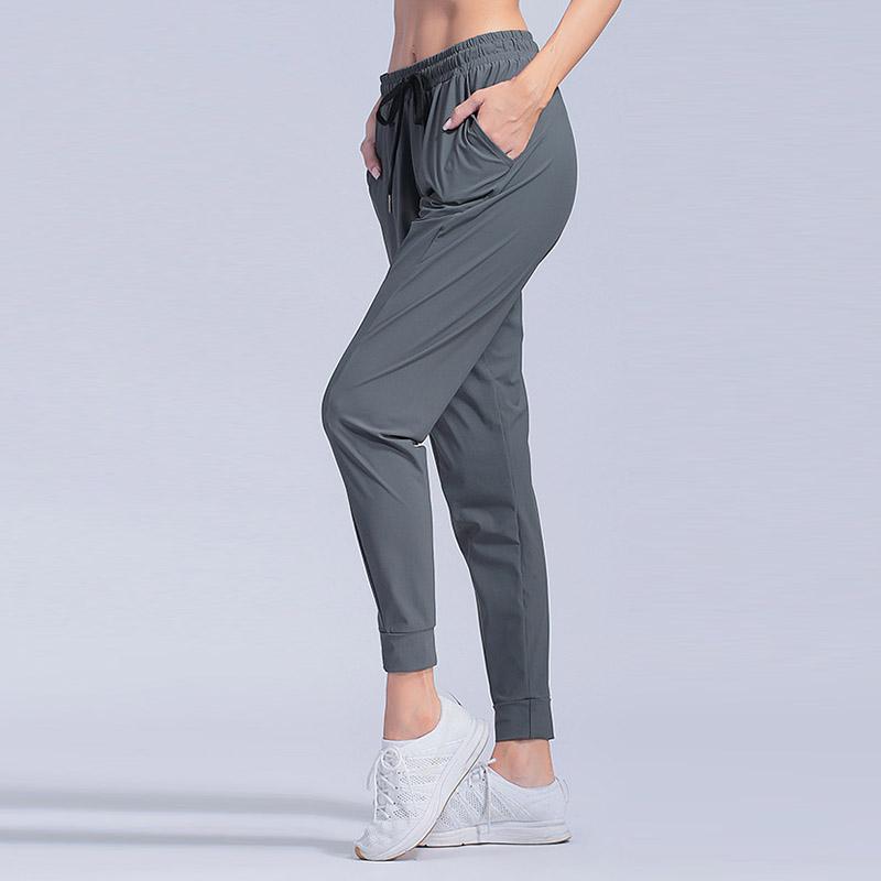 Спортивные беговые брюки для бега, женские быстросохнущие спортивные штаны для фитнеса и фитнеса, спортивные штаны с карманами, брюки для тренировок