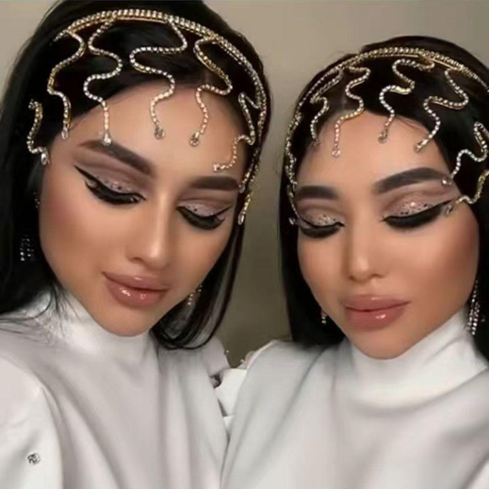 Аксессуары для волос Заколка Ободок со стразами Цинковый сплав Кристалл Тиара Фея Корона Невесты Свадьба