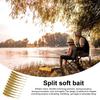 10 шт. 7,5 см Мягкая приманка Двойные раздвоенные хвосты Реалистичная Гибкая Длинная Цветная Пресноводная Морская вода Универсальная Искусственная Рыболовная приманка Свимбейт