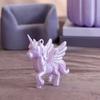 Фигурки единорогов, напечатанные на 3D-принтере, Милые статуэтки животных, напечатанные на 3D-принтере, Брелок-подвеска с единорогом