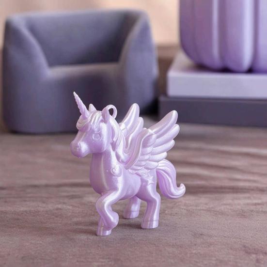 Фигурки единорогов, напечатанные на 3D-принтере, Милые статуэтки животных, напечатанные на 3D-принтере, Брелок-подвеска с единорогом