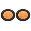 2PCS Orange Paper Speaker Cone 1 Inch Bore & 6 Inch Outer Dia Drum Paper  Subwoofer Replacement