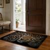 Floor Mat Soft Flannel Rug Non-Slip Absorbent Mat for Bathroom Bedroom Home Decor Animal Cool L-leopardS Fun