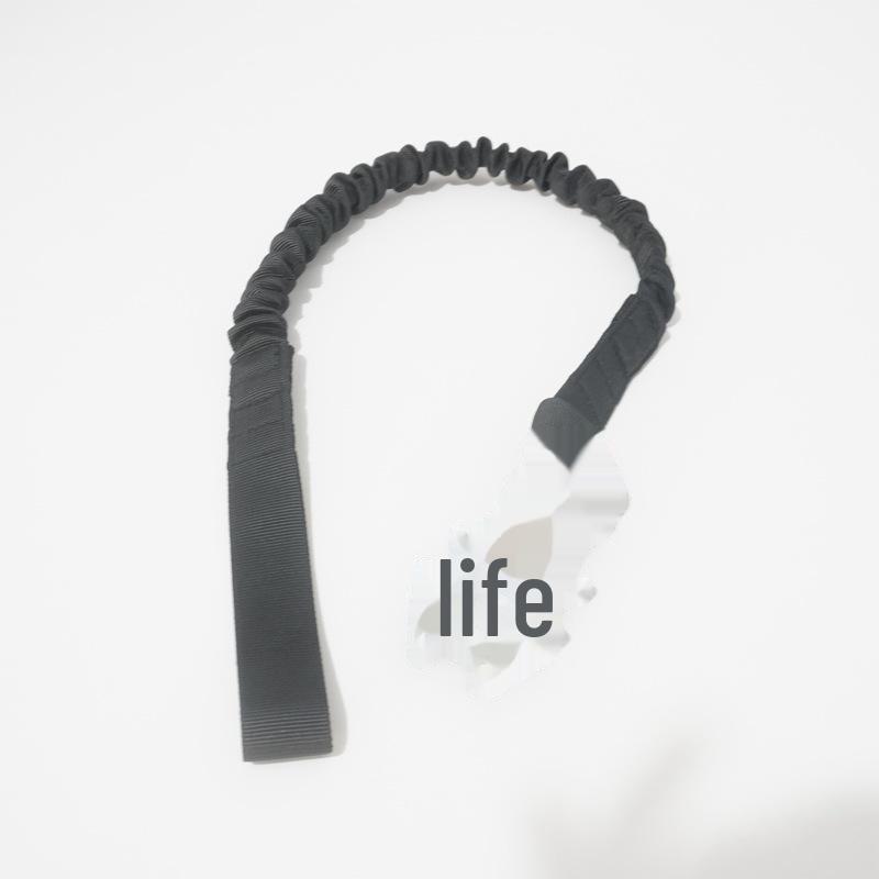 Эластичная веревка безопасности для спуска по веревке с быстроразъемной пряжкой с двумя головками для тактического использования на открытом воздухе