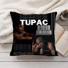 Крутая наволочка для подушки с изображением Тупака 2Pac S-Shakur, шелковистый короткий плюш, скрытая молния, пылезащитная, для диванной подушки, для домашнего декора