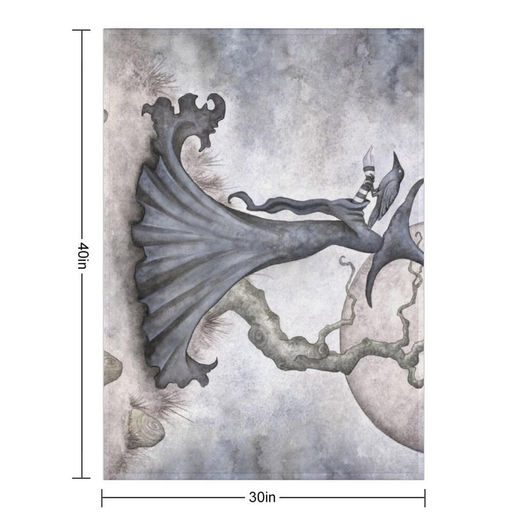 Raven Whisperer Throw Blanket sofa bed Heavy Nap Beach Blankets