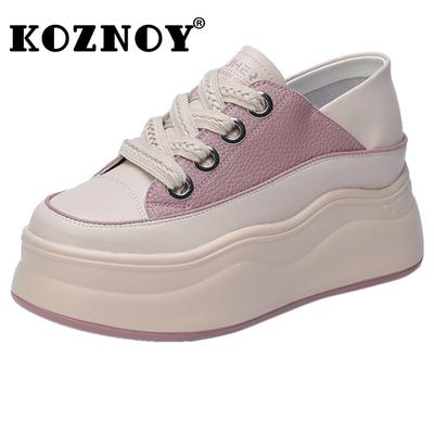 Осенние вулканизированные туфли-лодочки из коровьей натуральной кожи 7 см, туфли-лодочки-мулы на массивном массиве, женские ботинки, туфли на танкетке на платформе и каблуке