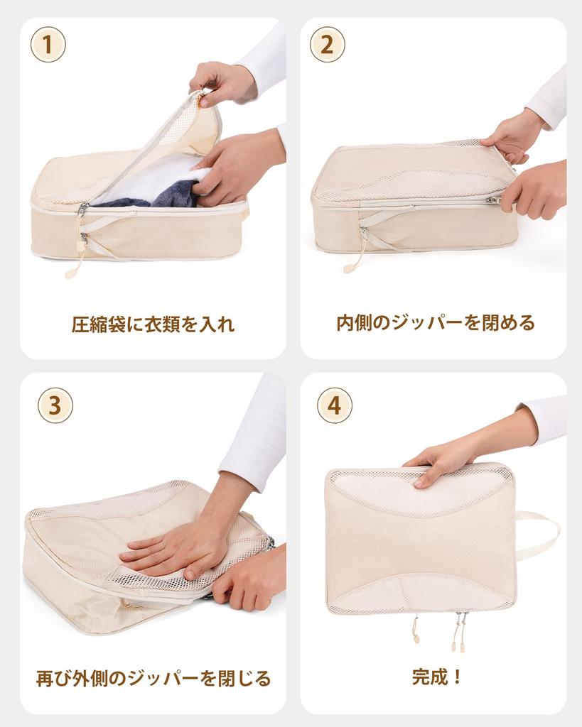 Travel Pouch Compression 10 Piece Set Travel Pouch Travel Compression Pouch Travel Compression Bag Packing Pouch Latest Space Saving Suitcase Clothes