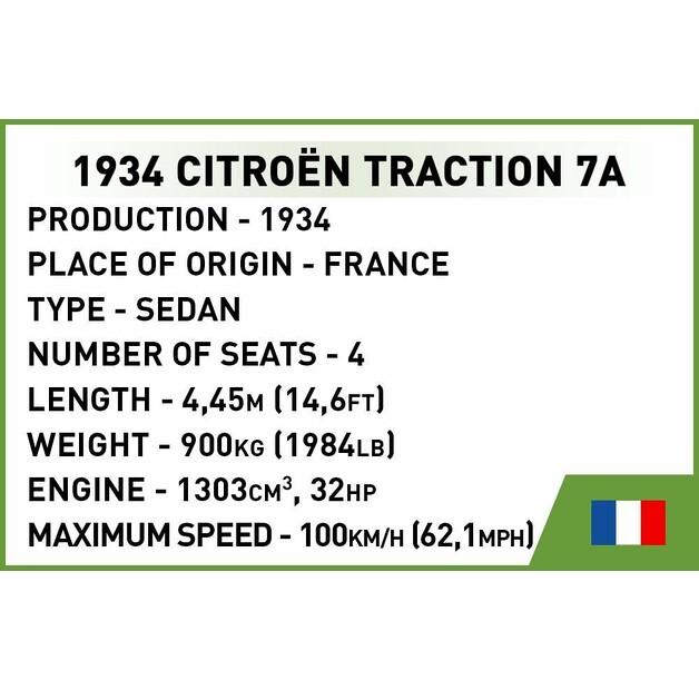 Конструктор пластиковый Cobi Historical Collection WWII Citroen Traction 7A COBI-2263