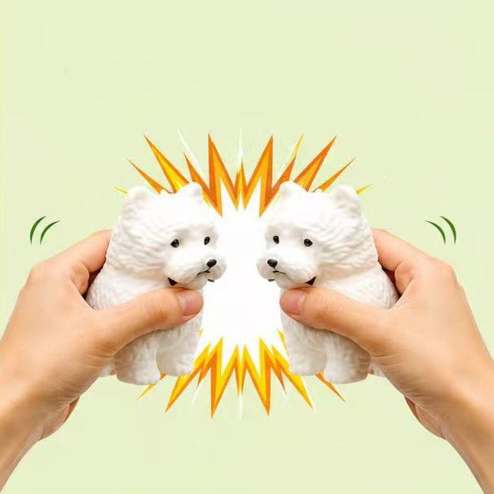 Handmade Dag Cat Squishy Finger Relax Crunchy Fidget Toy Building Block Squishy Adult Kids