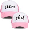 Кепка бейсболка с принтом DAD MOM MINI Семейная Кепки бейсболки из стираного хлопка и сетки Для мамы папы детей