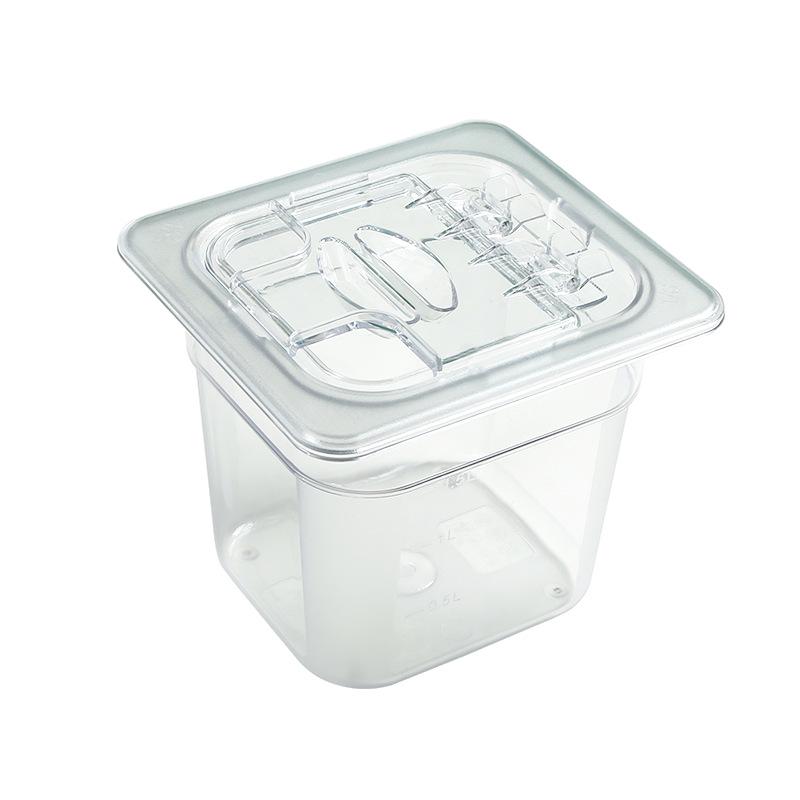 Прозрачная прямоугольная акриловая чаша для горячего и ящик для хранения свежих фруктов