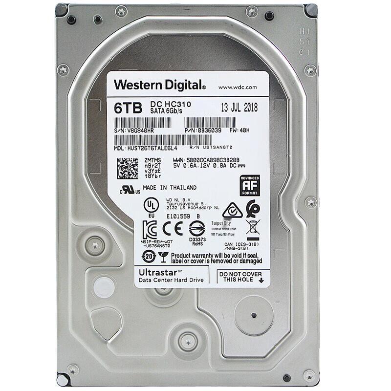 WD HC310 Enterprise SATA 6 ТБ HDD с кабелем SATA и набором отверток