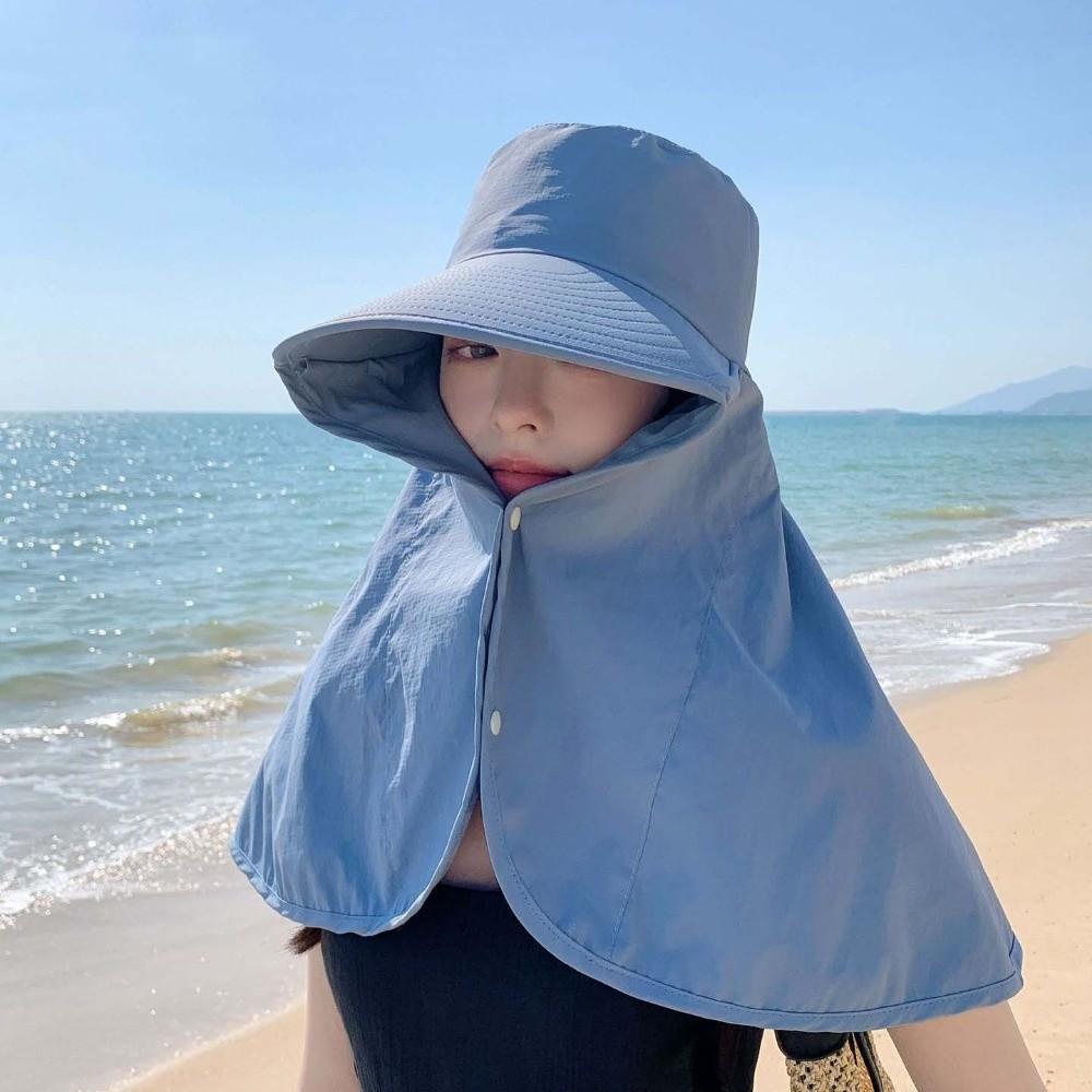 Breathable Mountaineering Cap Wide Brim Hiking Bucket Hat Fashion Shawl Fisherman Hat Outdoor