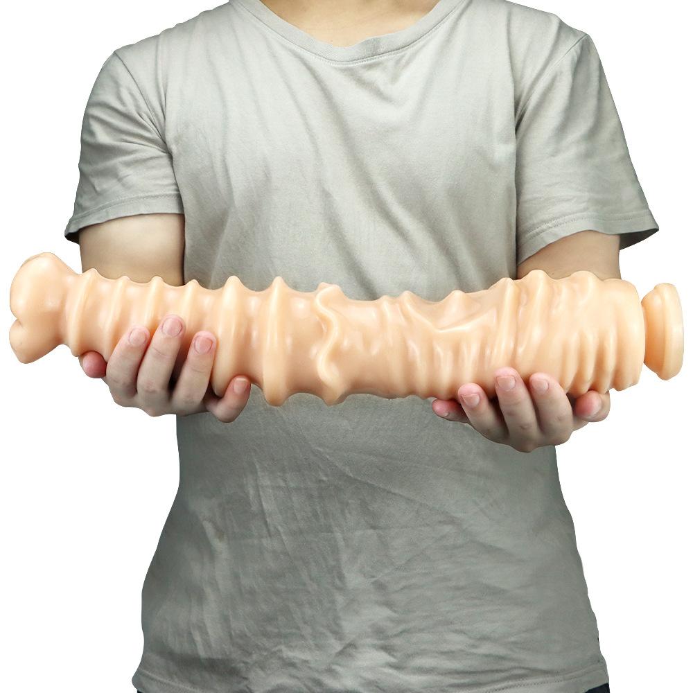 Большой черный фаллоимитатор 41,5 см для анальной пробки, секс-игрушки для взрослых, рабский ремешок на пенисе, силиконовый член, фистинг БДСМ